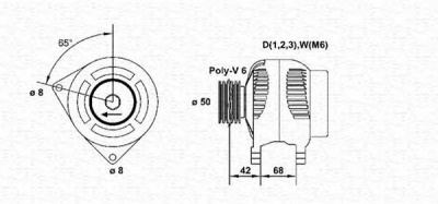 MAGNETI MARELLI 063377406010 -  Генератор